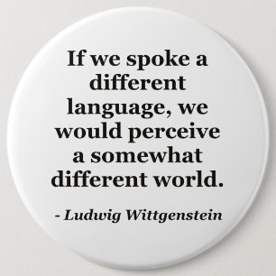 Different language different world Quote 6 Cm Round Badge