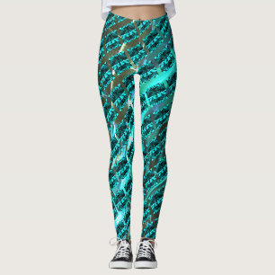 Different light blue, different striped transverse leggings