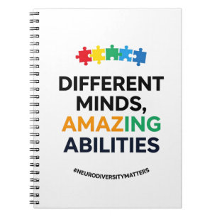 Different Minds Amazing Abilities Awareness Art Notebook