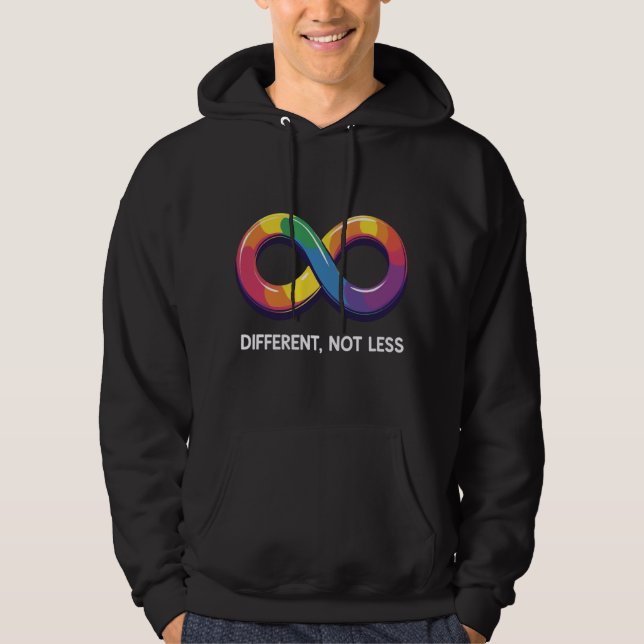 Different Not Less – Autism Awareness Infinity  Hoodie (Front)