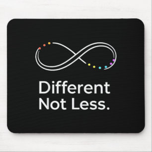 Different not less autism mom dad support  mouse pad