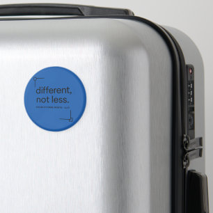 Different, Not Less Minimalist Disability Pride Magnet