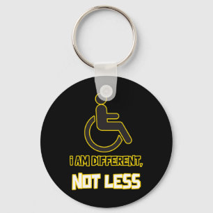 different not less person with disability wheelcha key ring