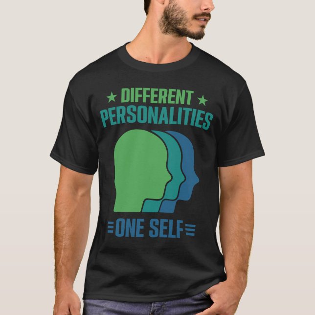 Different Personalities One Self MPD Awareness T-Shirt (Front)