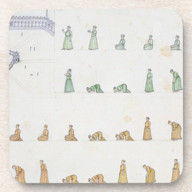Different positions of the Body during Prayer from Coaster (Front)