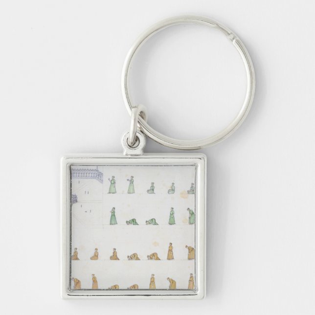 Different positions of the Body during Prayer from Key Ring (Front)