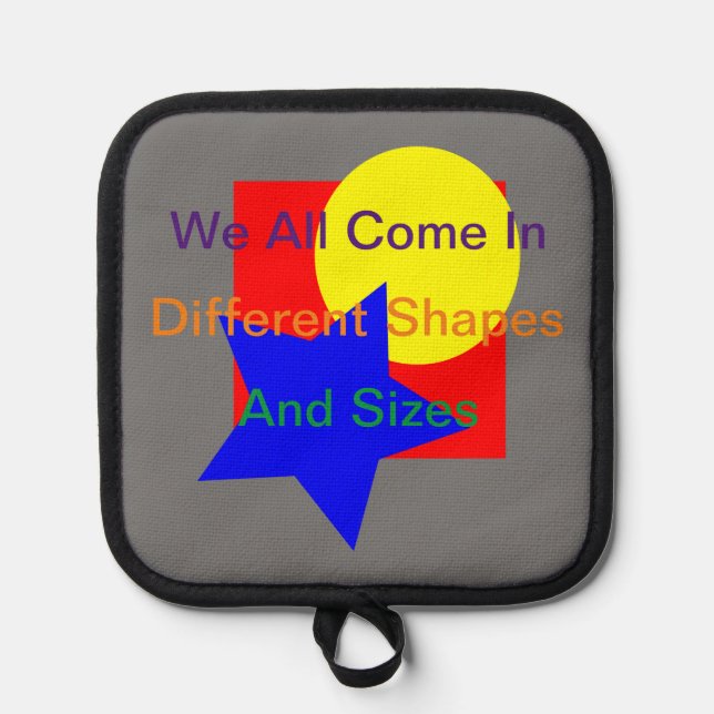 Different Shapes And Sizes  Pot Holder (Front)