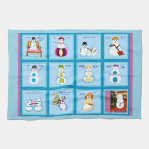 Different Strokes Snow Folks kitchen towel