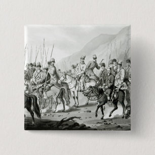 Different Tribes of Russian Cossacks 15 Cm Square Badge