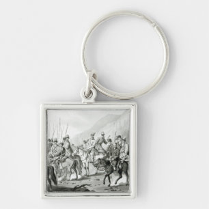 Different Tribes of Russian Cossacks Key Ring