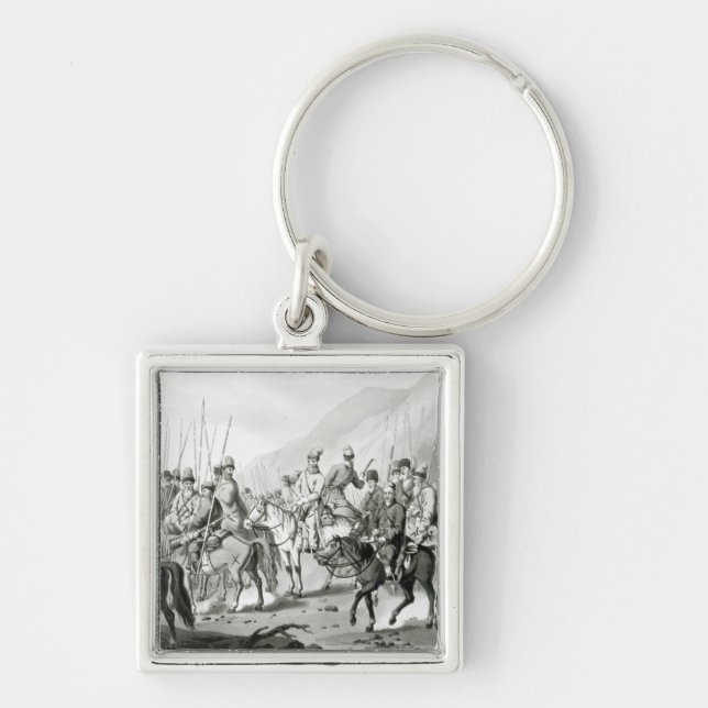Different Tribes of Russian Cossacks Key Ring (Front)