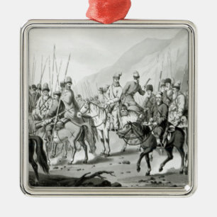 Different Tribes of Russian Cossacks Metal Ornament