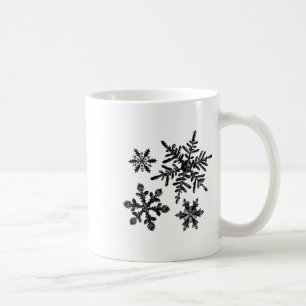 Different Types Of Snowflakes Snow Crystal Christm Coffee Mug