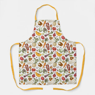 Different types of vegetables apron