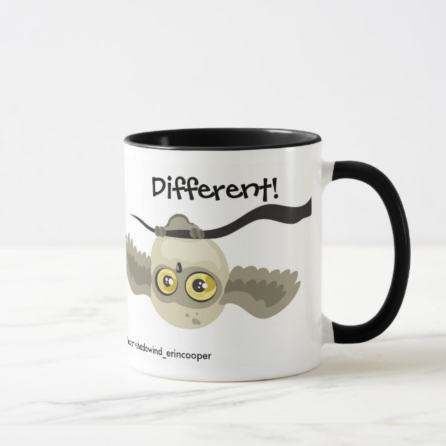 Different! Upside Down Owl Mug (Right)