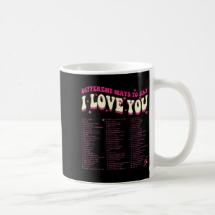 Different Ways To Say-i Love You Retro Hippie Vale Coffee Mug