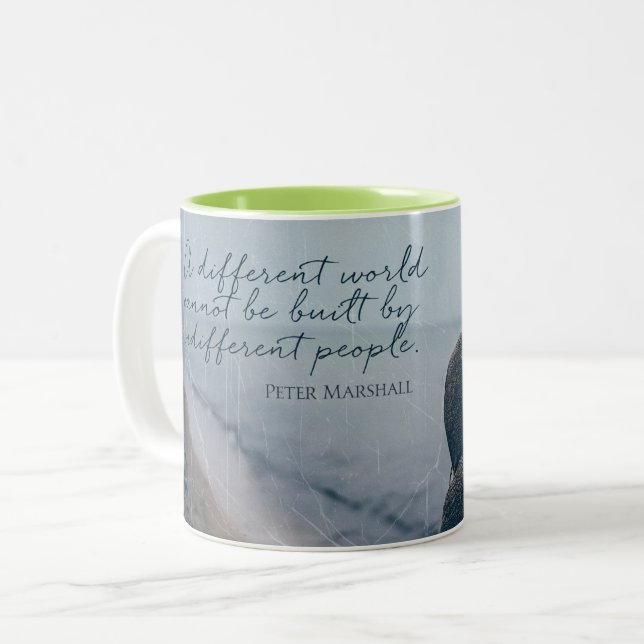 Different World Two-Tone Coffee Mug (Front Left)