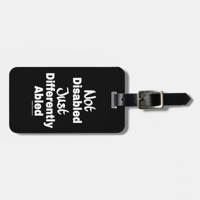 Differently Abled Luggage Tag (Front Horizontal)