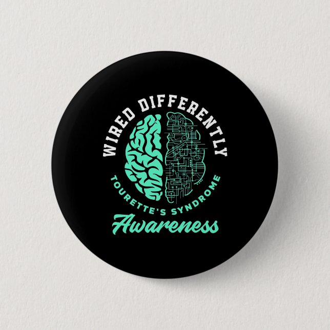 Differently Tourette's Syndrome Tourette Syndrome  6 Cm Round Badge (Front)