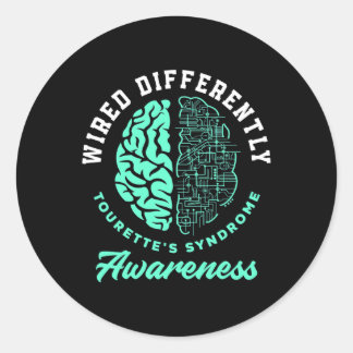 Differently Tourette's Syndrome Tourette Syndrome  Classic Round Sticker