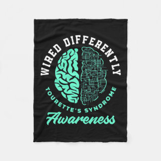 Differently Tourette's Syndrome Tourette Syndrome  Fleece Blanket