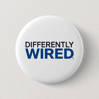 Differently Wired – Autism Awareness Month Blue 6 Cm Round Badge