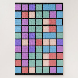 Difficult Colourful Mixed Colours Tile Pattern  Jigsaw Puzzle