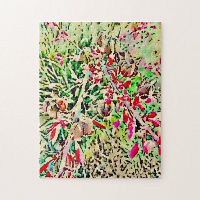 Difficult Desert Red Yucca Puzzle (Vertical)