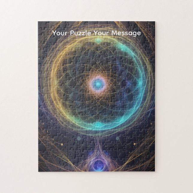 Difficult jigsaw puzzle "Cosmic Swirls" (Vertical)