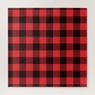 Difficult Jigsaw Puzzle - Lumberjack Plaid