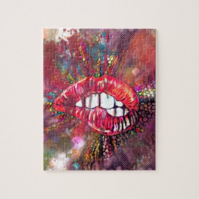 Difficult Lips Jigsaw Puzzle (Vertical)
