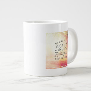 Difficult Road Lead To Beautiful Destinations Large Coffee Mug