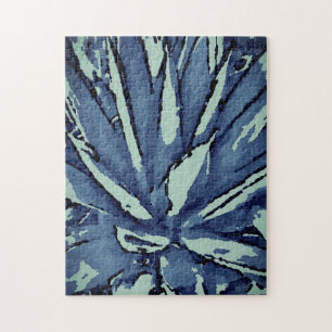 Difficult Rustic Blue Gray Agave Puzzle