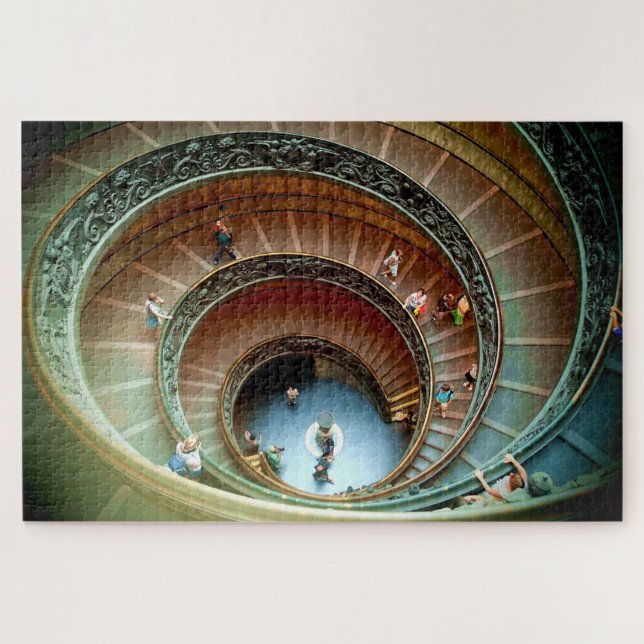 Difficult Vatican Spiral Stairs 3-D Artwork Puzzle (Horizontal)