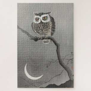 Difficult Vintage Long Eared Owl Art 1000 Piece Jigsaw Puzzle