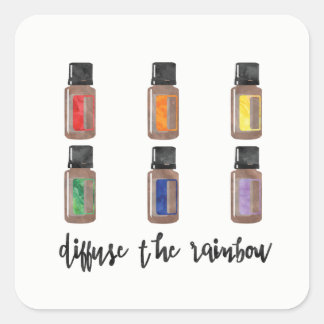 Diffuse the Rainbow Sticker - Essential Oils