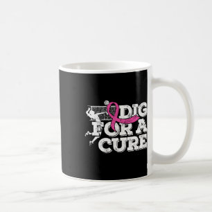 Dig For A Cure Breast Cancer Awareness Volleyball  Coffee Mug