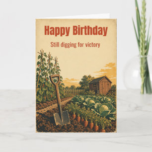 Dig For Victory Birthday Allotment Card