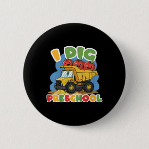 Dig Preschool First Day Back To School Students Te 6 Cm Round Badge