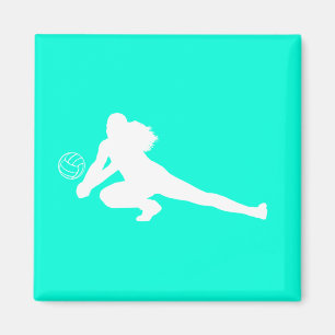 Dig Silhouette Magnet Turquoise