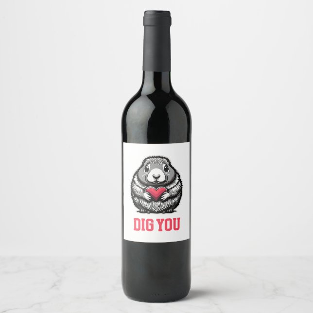  Dig You Wine Label (Front)