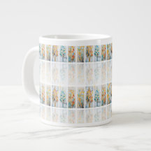 DigAI Golden Jubilee Botanicals Tile Jumbo Mug
