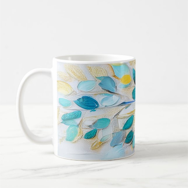 DigAI Sea Foam Bloom Mug (Left)