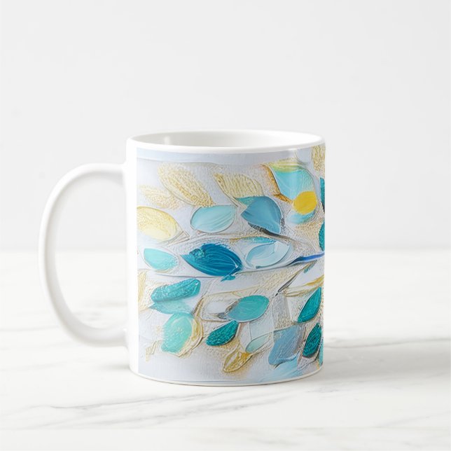 DigAI Sea Foam Bloom Mug (Left)