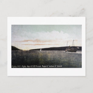 Digby Nova Scotia, Digby Gap - S.S. Prince Rupert Postcard