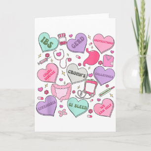 Digestive Divas Gastroenterology Nurse Valentine E Card