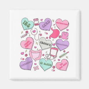 Digestive Divas Gastroenterology Nurse Valentine E Magnet