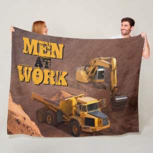Digger and Tractor Fleece Blanket