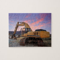Digger Excavator Sunrise