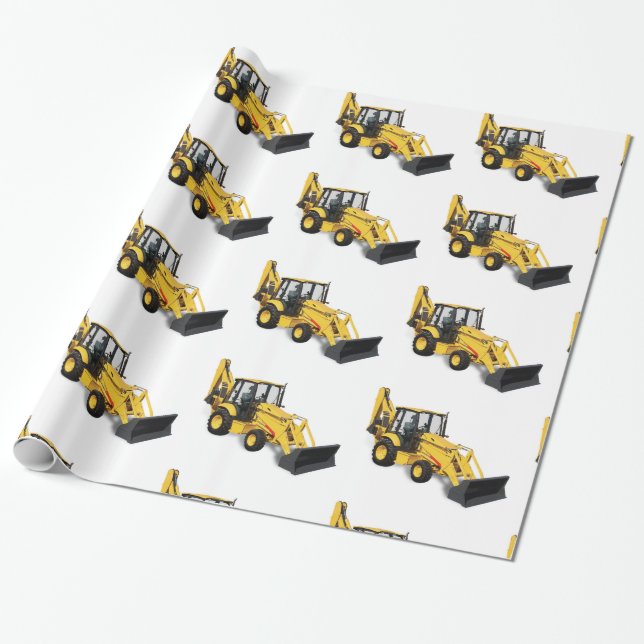 Digger image for Wrapping Paper (Unrolled)